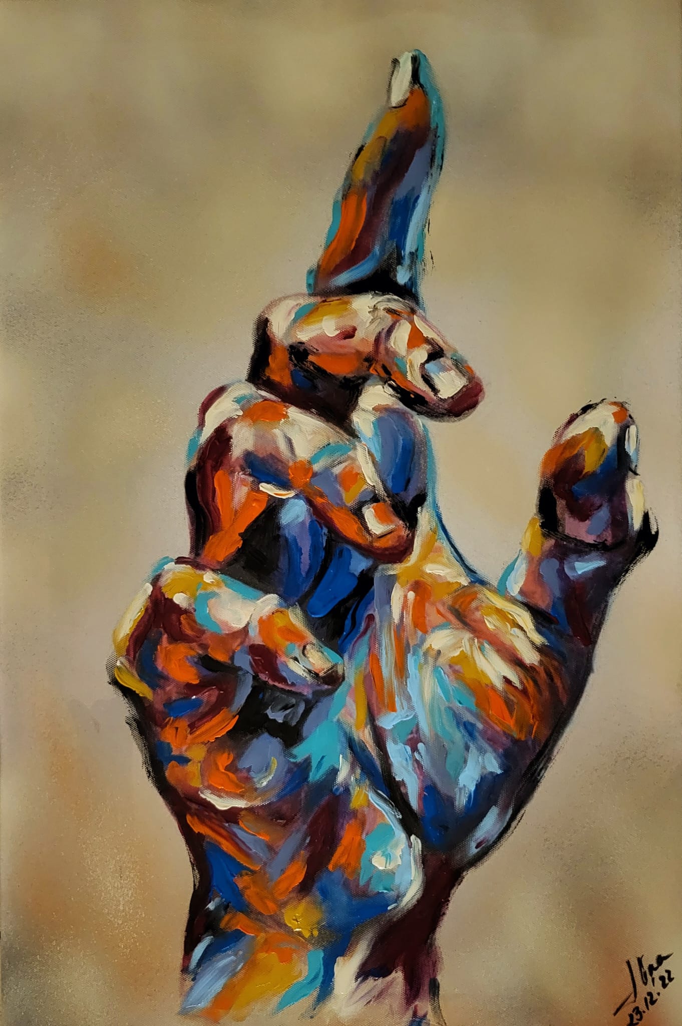 ArteDiAlina.com painting: Wednesday Friend